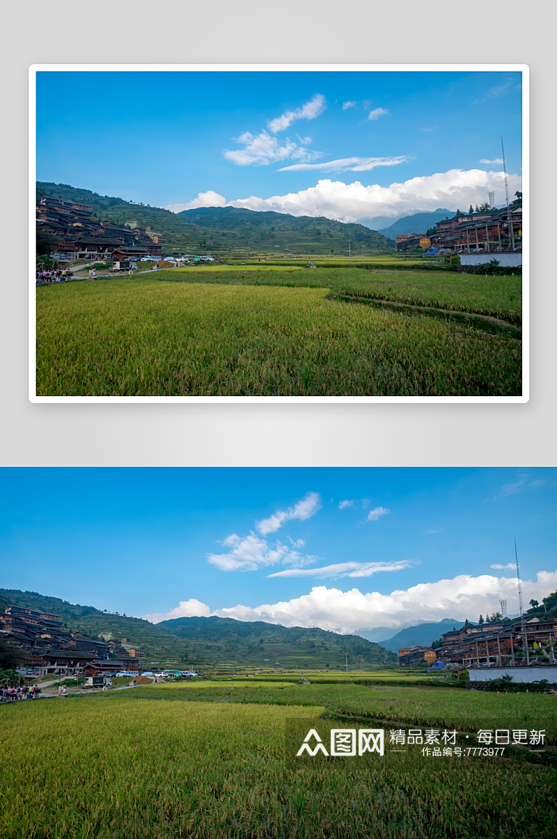 美丽苗寨美景摄影图片素材