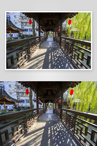中式园林风景摄影图