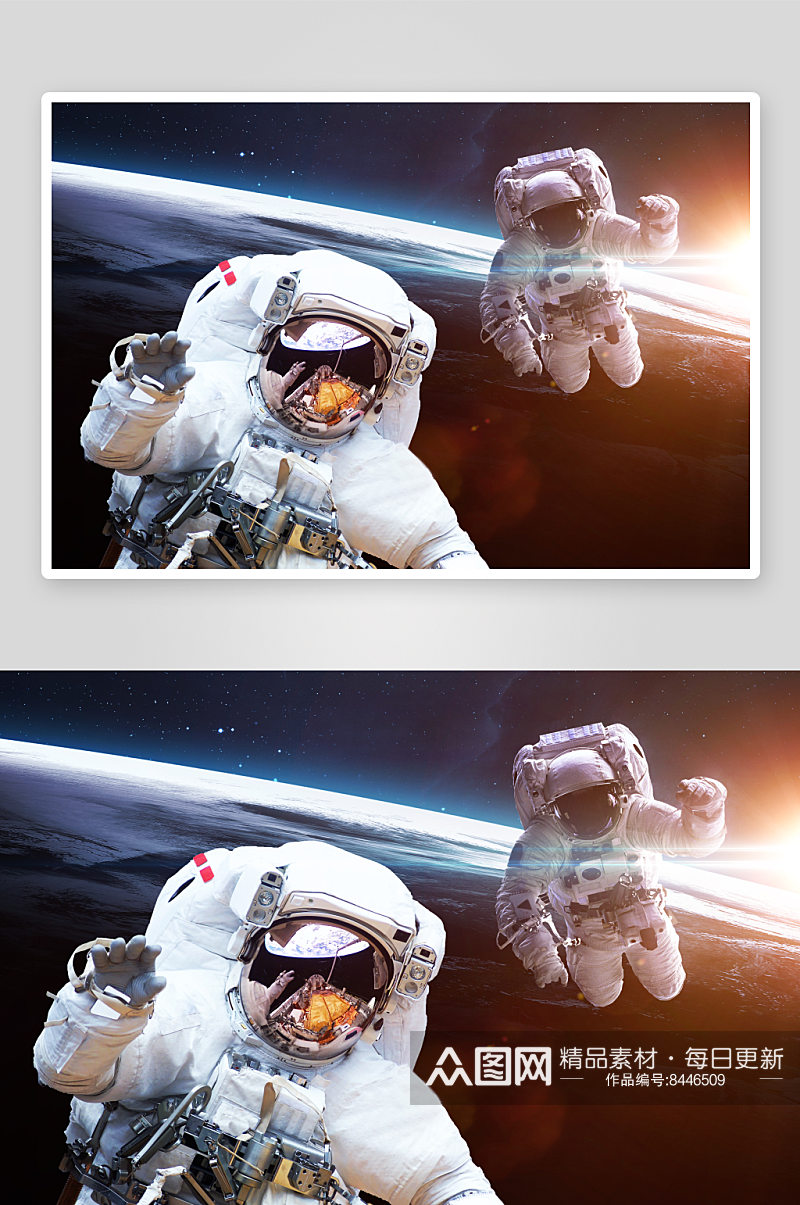 大气宇宙宇航员人物摄影图素材
