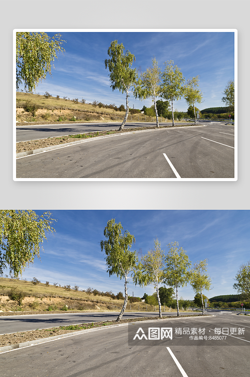 道路公路风景摄影图素材