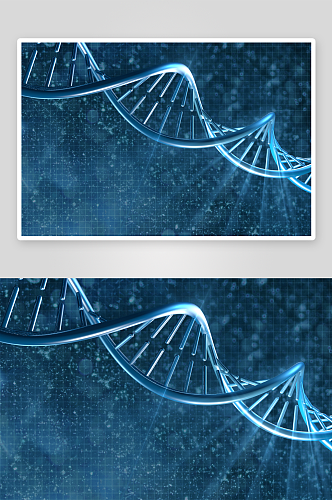 生物科技基因链摄影图