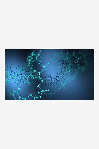 生物科技基因链摄影图