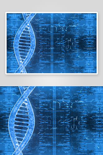 生物科技基因链摄影图