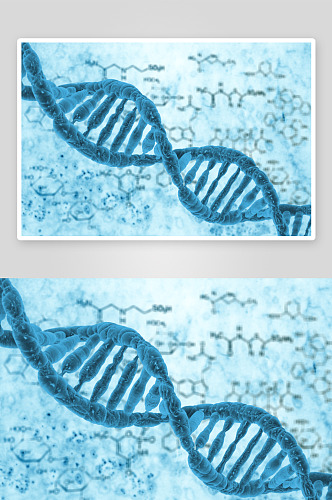 简约生物科技基因链摄影图