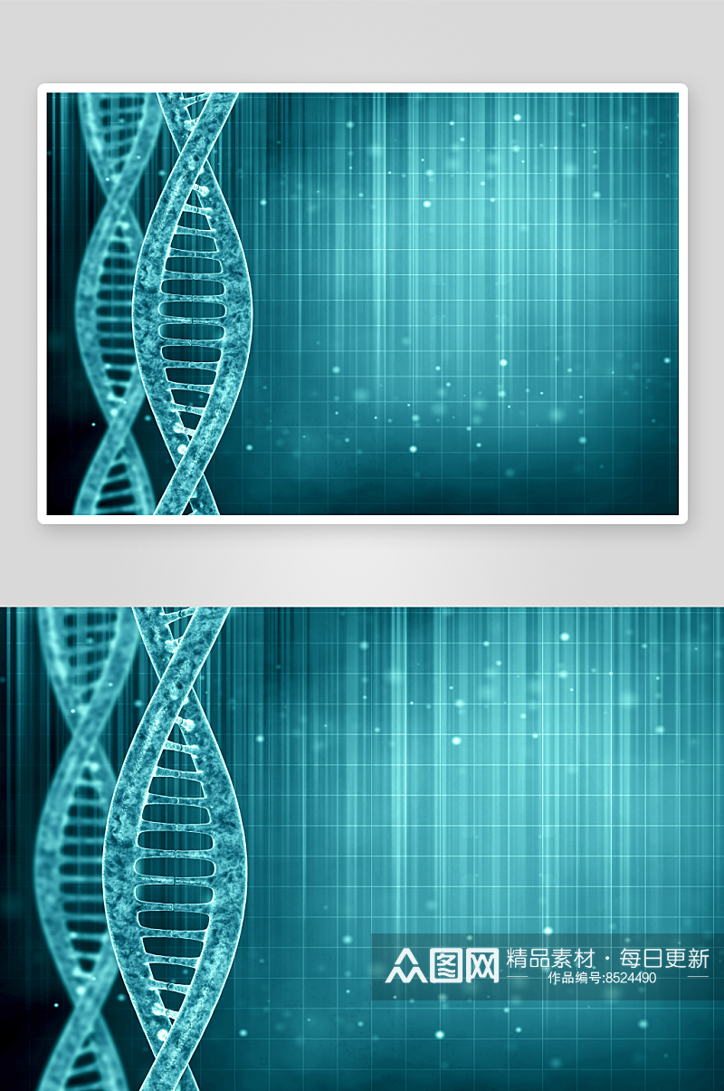 简约生物科技基因链摄影图素材