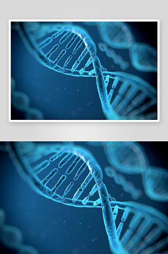 生物科技基因链摄影图