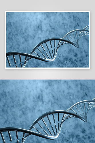 生物科技基因链摄影图