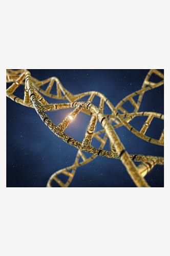 简约生物科技基因链摄影图