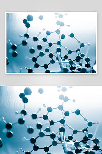 简约生物科技基因链摄影图