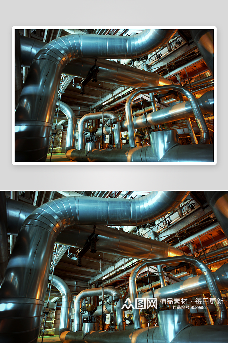 大气炼油厂摄影图片素材