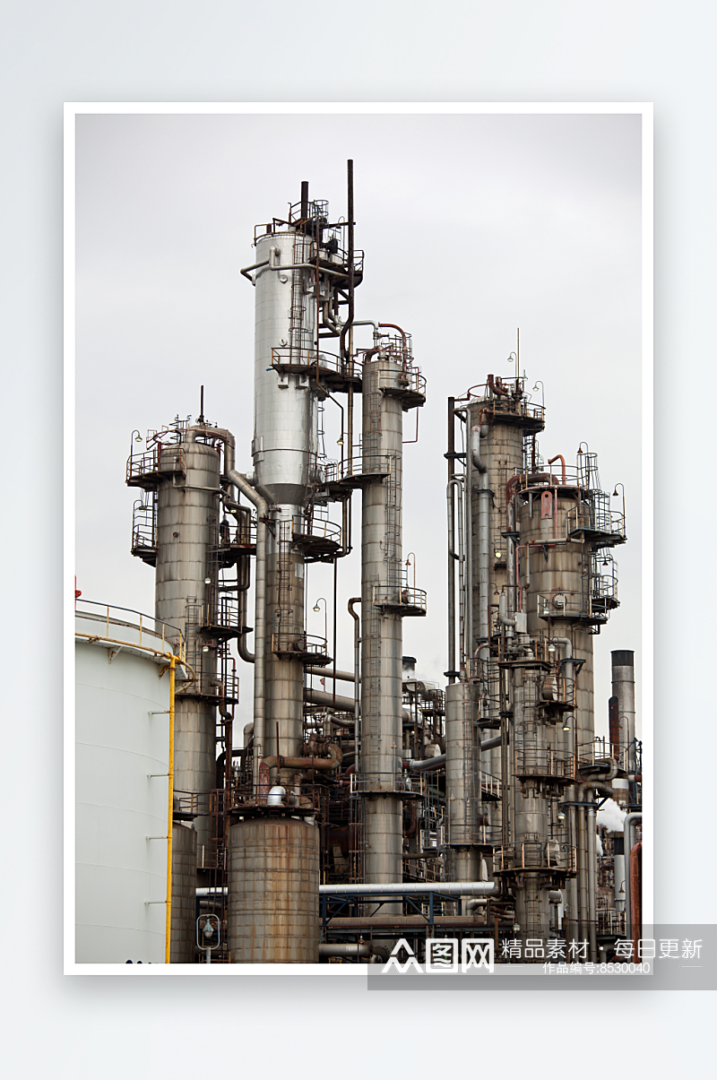 大气炼油厂摄影图片素材