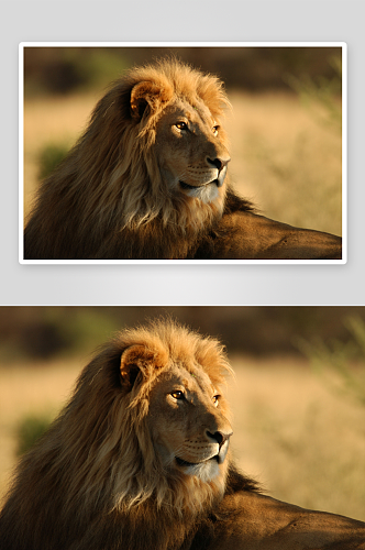 狮子可爱动物摄影图