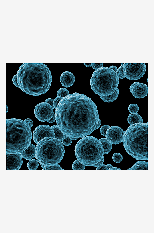 大气细胞病菌摄影图
