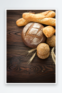 美味营养烤面包摄影图