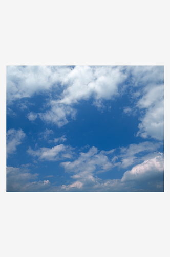 美丽蓝天白云风景摄影图