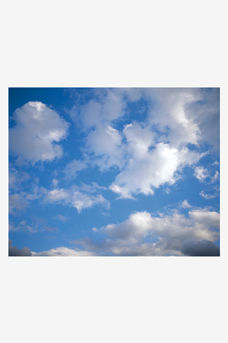 美丽蓝天白云风景摄影图