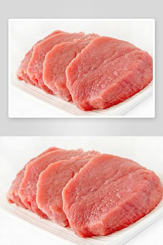 好吃的新鲜猪肉美食摄影图片