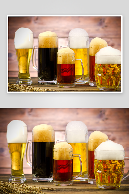 美味啤酒酒水摄影图