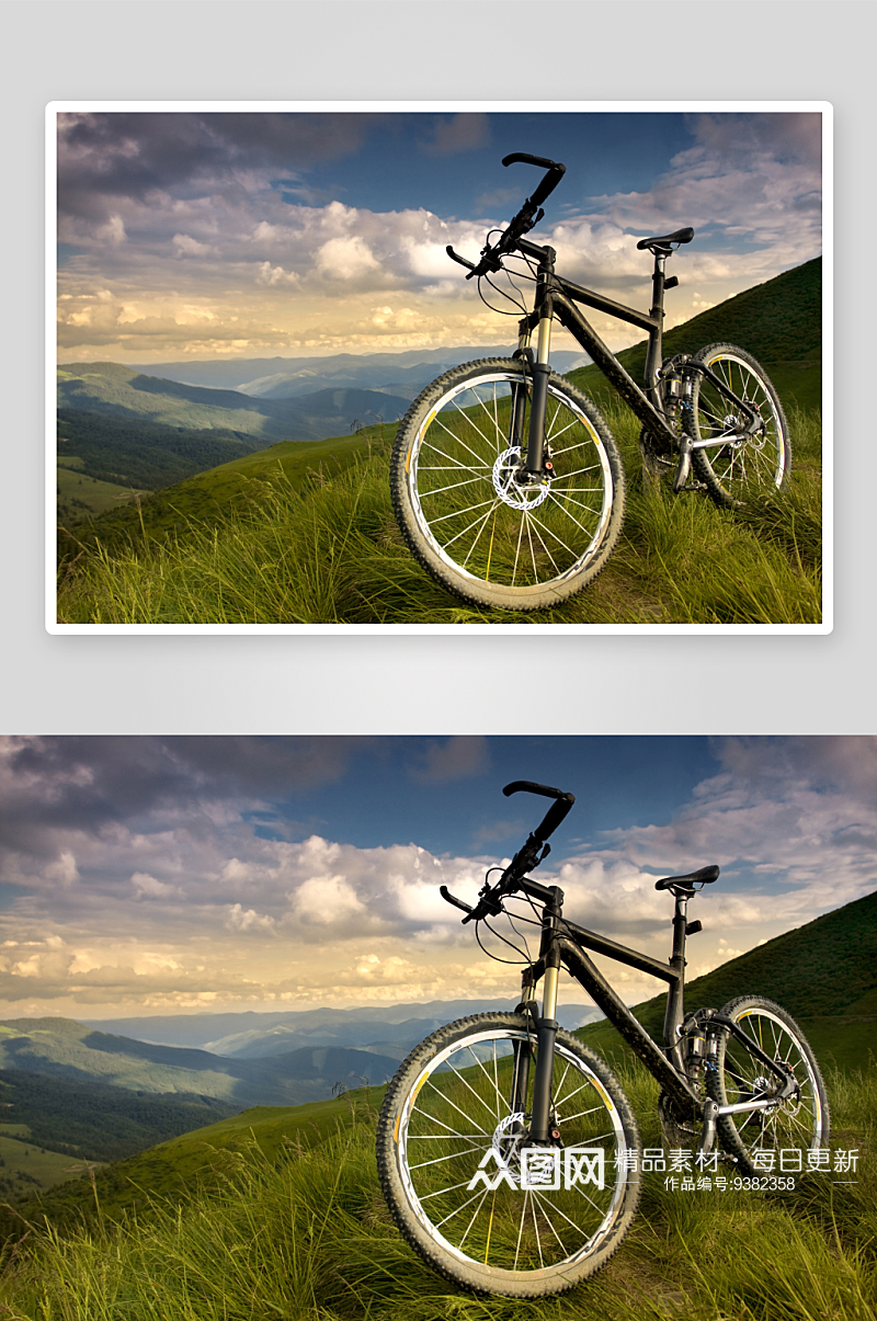 自行车交通工具摄影图素材