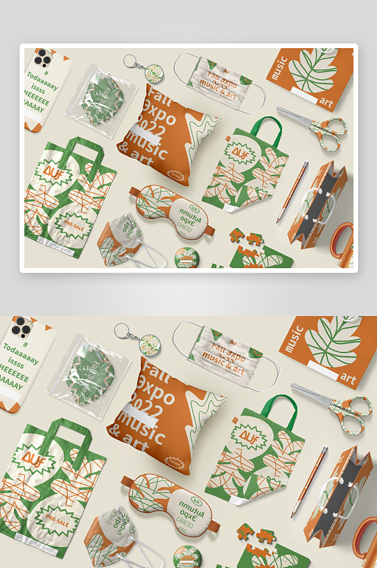 清新风包装袋样机设计-众图网