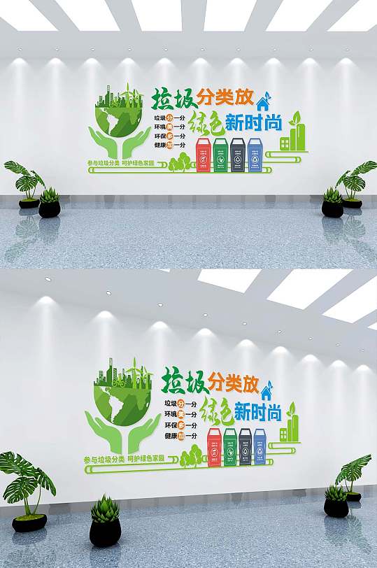 垃圾分类环保文化墙