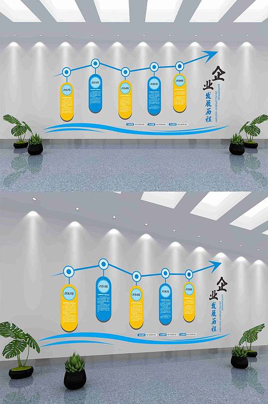 企业发展历程展板文化墙