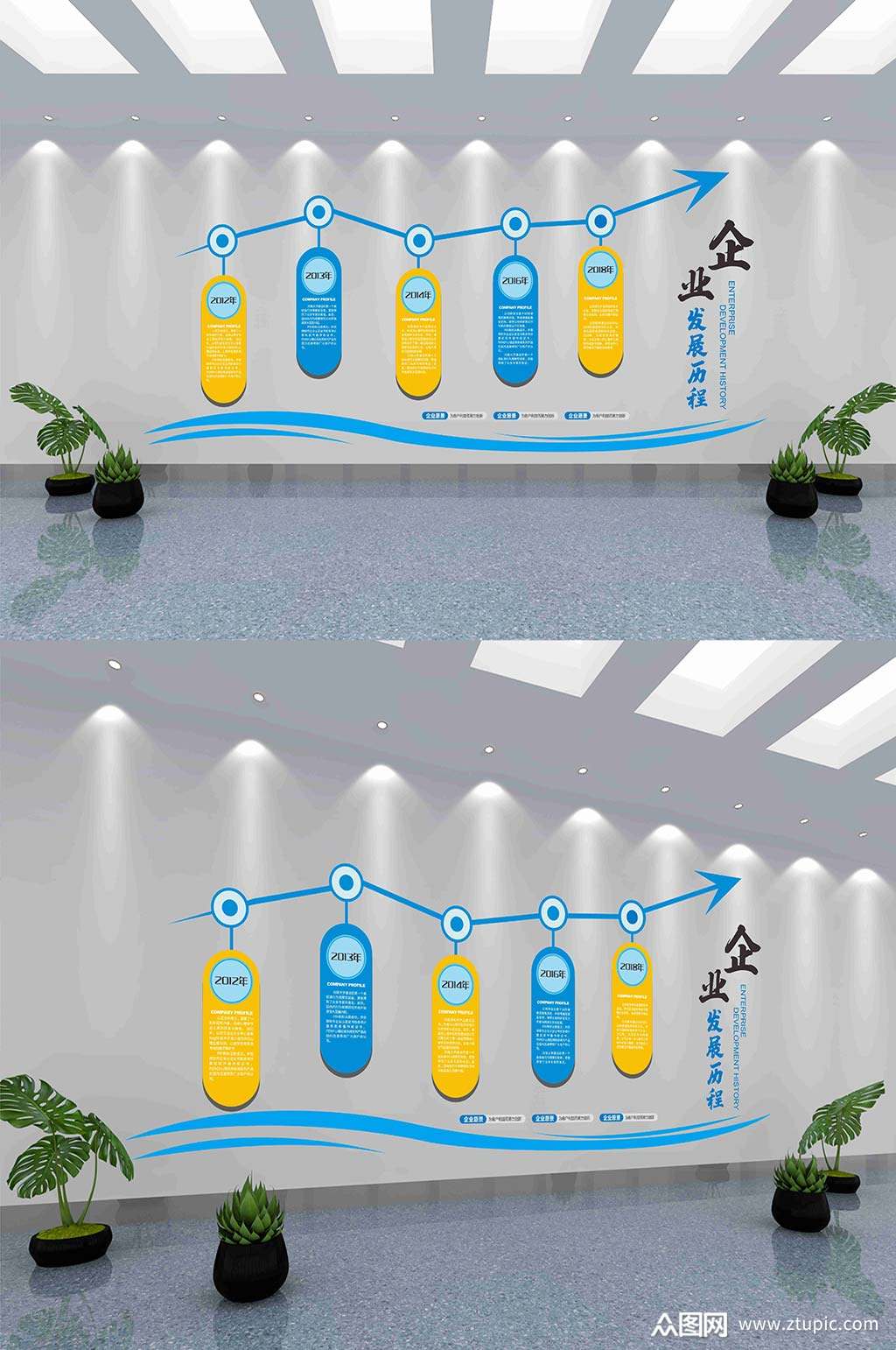 企业发展历程展板文化墙