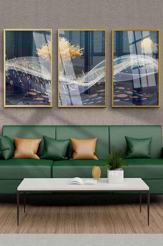 现代客厅装饰画设计