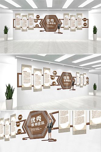 优秀教师团队教师风采 名师工作室文化墙布置