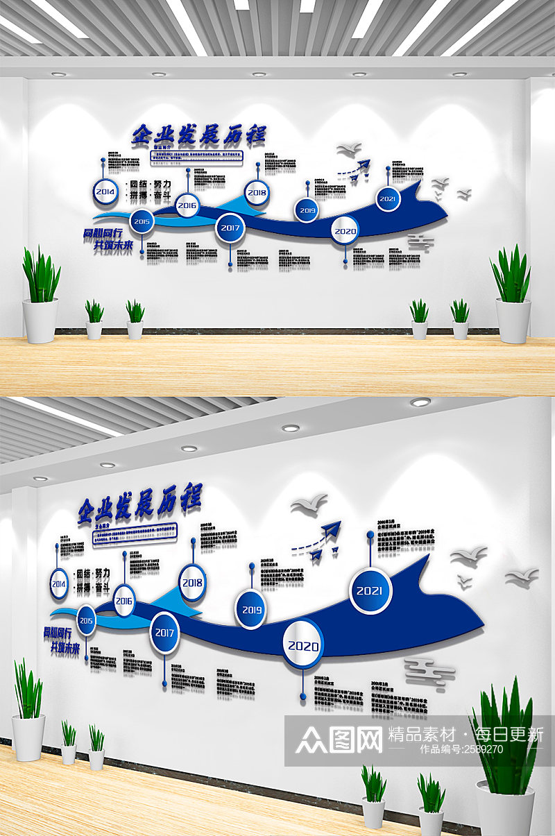 企业历程内容宣传栏文化墙设计素材