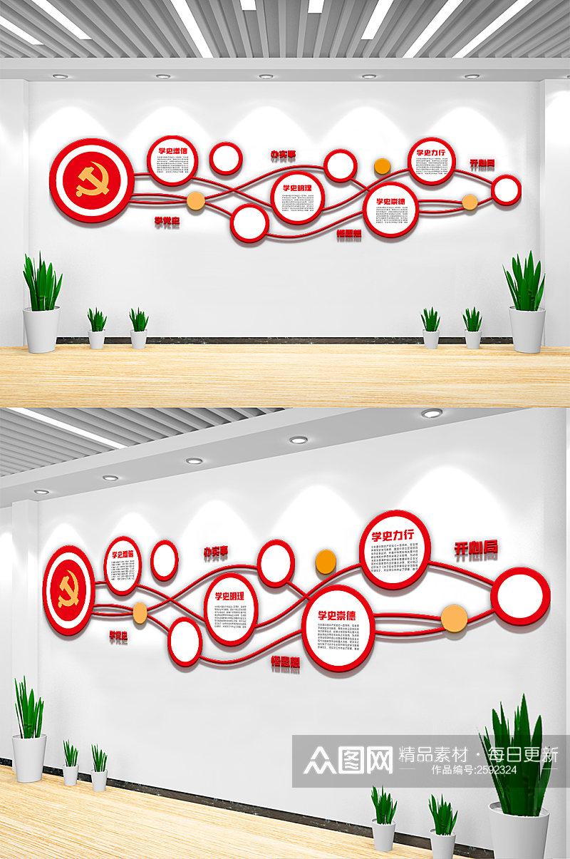 大气学党史文化墙素材
