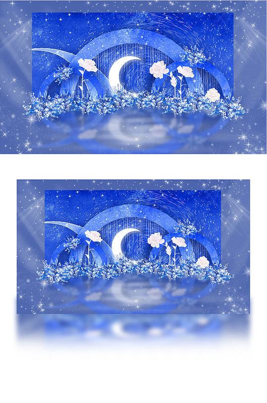 唯美星空婚礼效果图-众图网