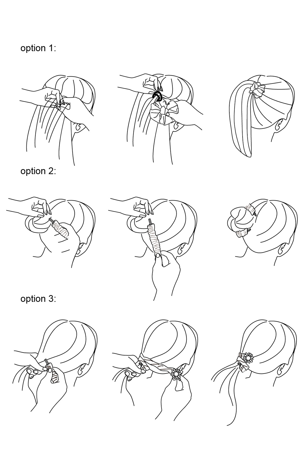 女性盘发发型教学步骤图