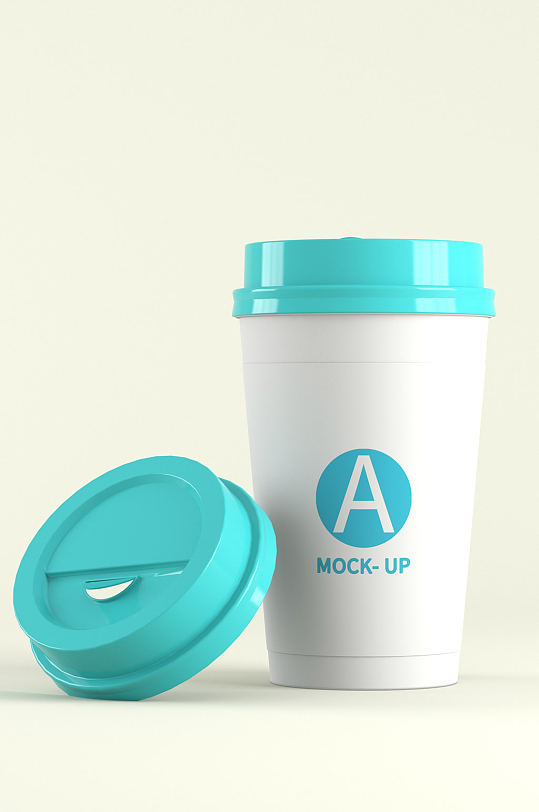 原创3D奶茶杯样机