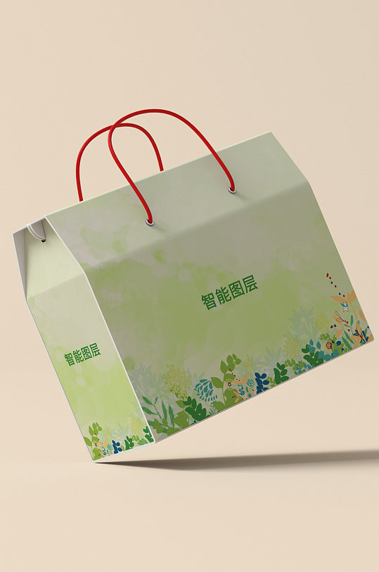 原创3D手提礼盒样机-众图网