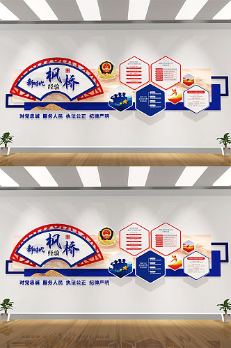 桥枫经验党建文化墙