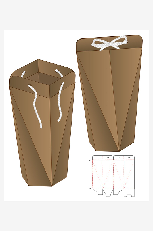 包装盒展开图模切刀模刀线模板
