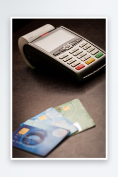 信用卡支付摄影图