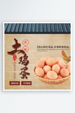 清新风土鸡蛋产品包装设计