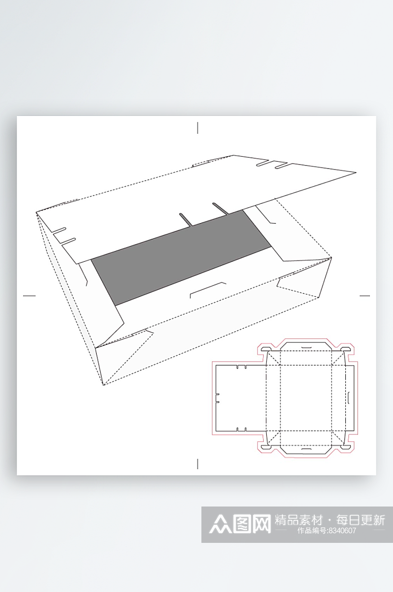 创意大气包装盒样机设计素材