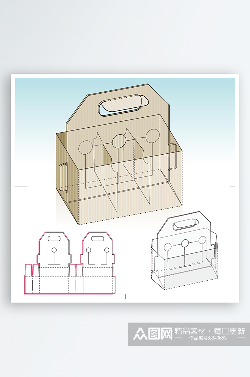 大气包装盒样机设计素材