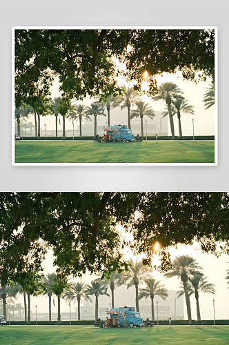 秀丽卡塔尔风景摄影图