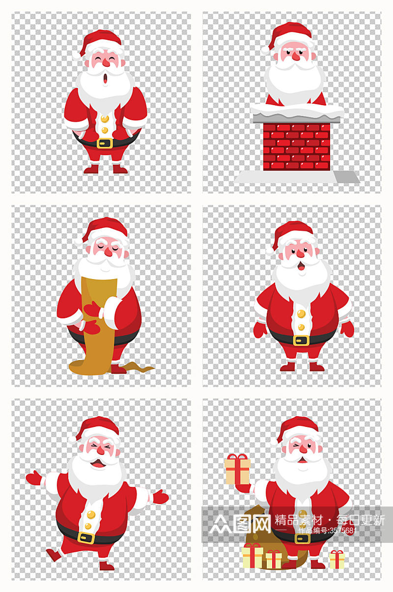 圣诞节矢量圣诞老人海报设计素材合集素材