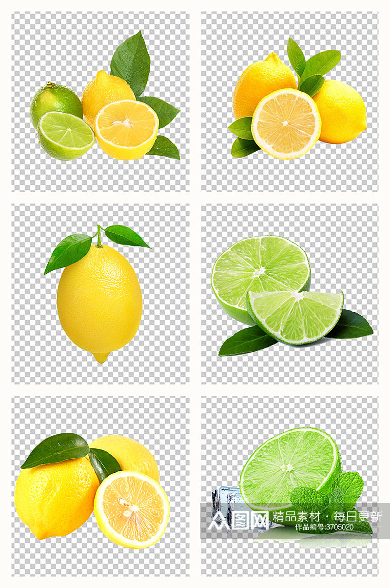 新鲜柠檬免扣水果摄影素材合集素材
