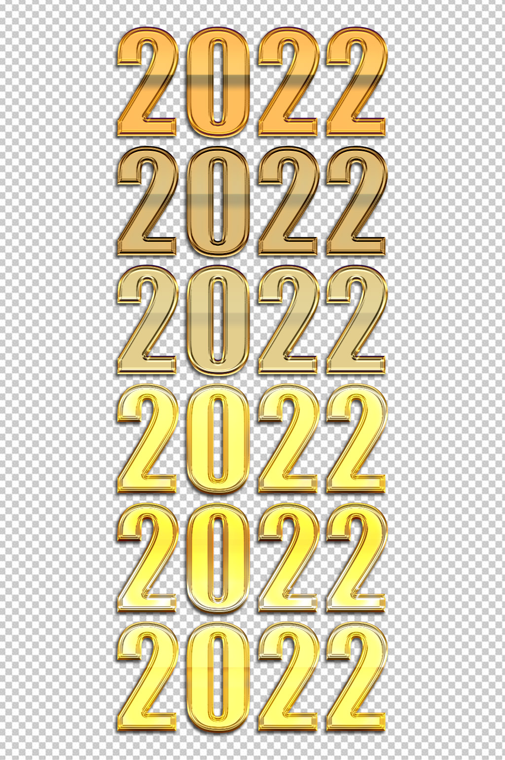 2022字体效果psd图层样式素材合集