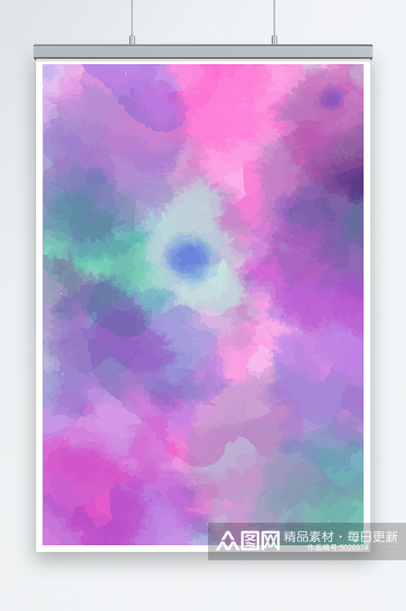 抽象粉色紫色水彩底纹背景素材