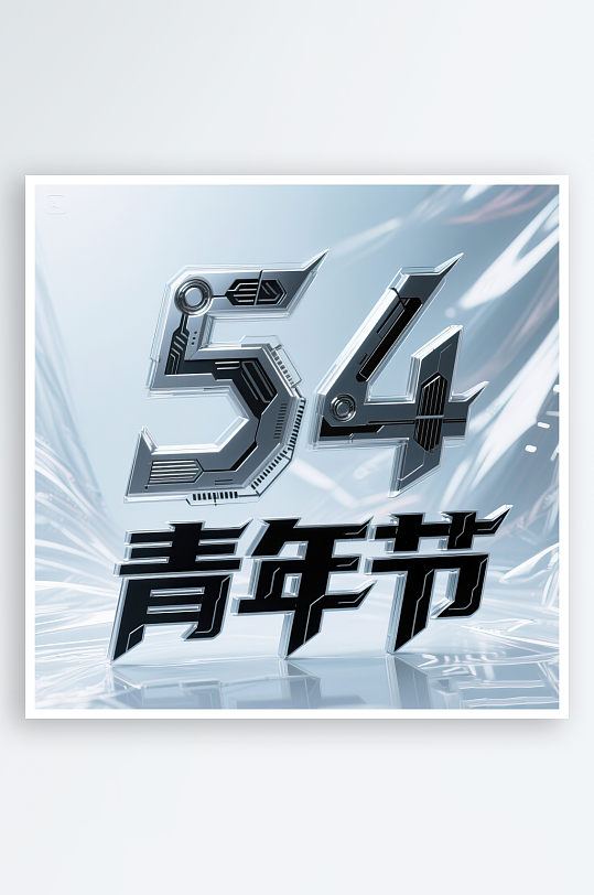 AI數(shù)字藝術(shù)54青年節(jié)藝術(shù)字設(shè)計素材