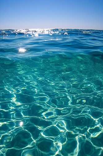 碧绿海水水面大海天空摄影背景数字艺术图片