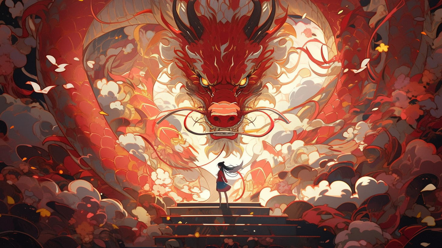 数字艺术神龙神兽素材