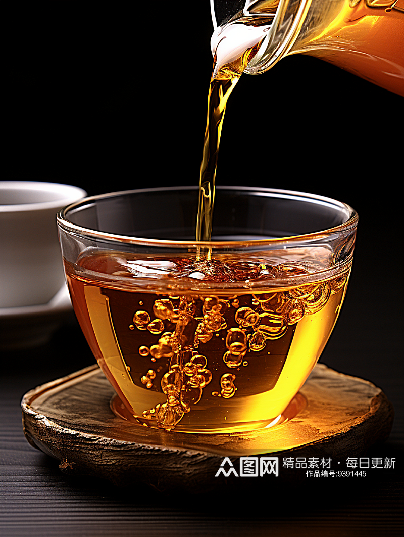 美味中国花茶背景素材